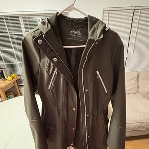 Selby Women's Olive Rain Jacket with Zipper